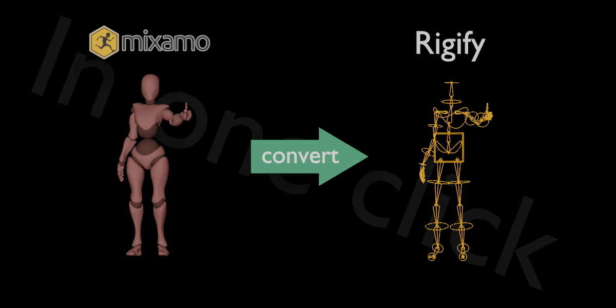 Mixamo To Rigify (In One Click)